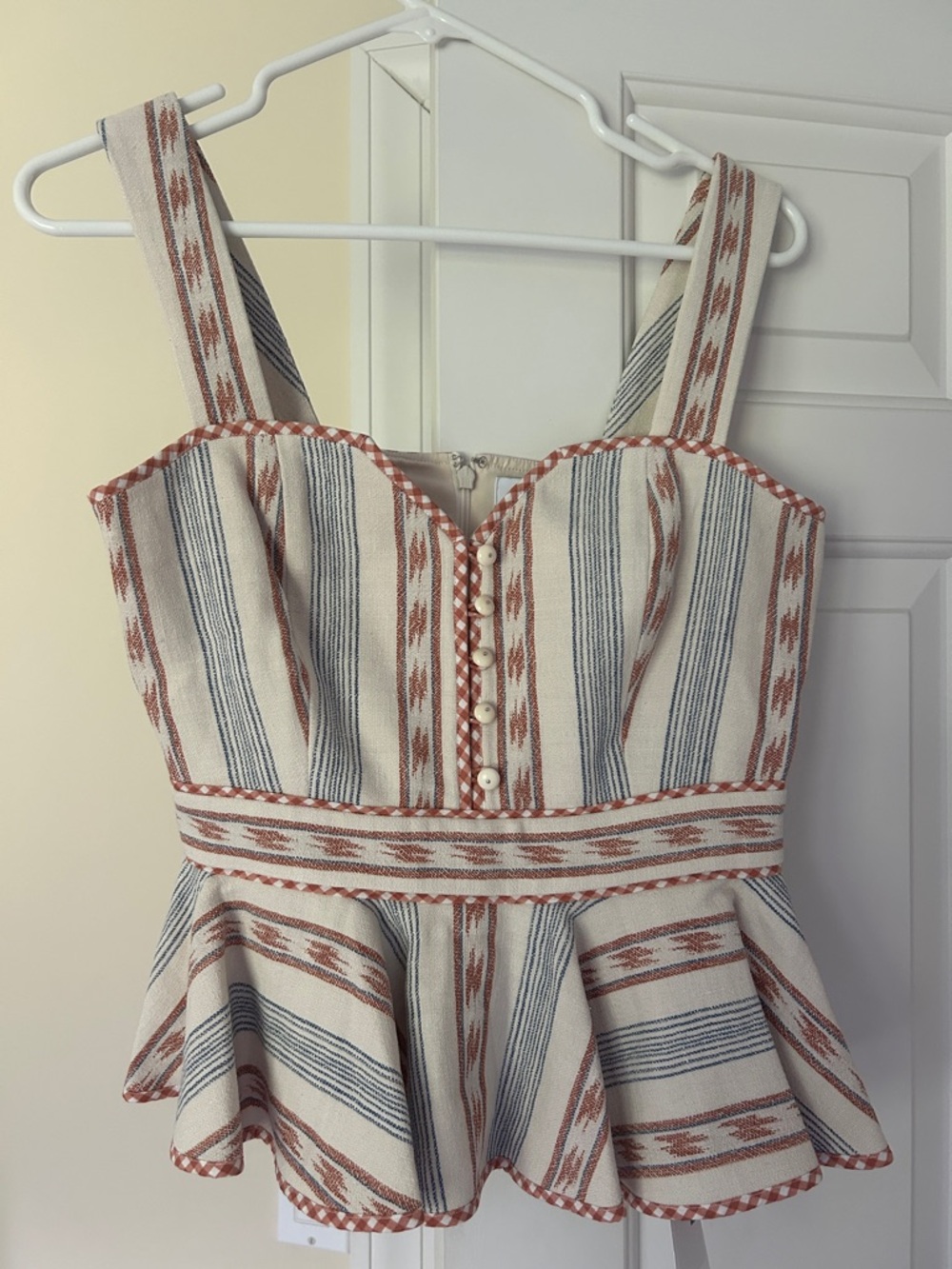 HUNTER BELL Oasis Stripe Peplum top 4